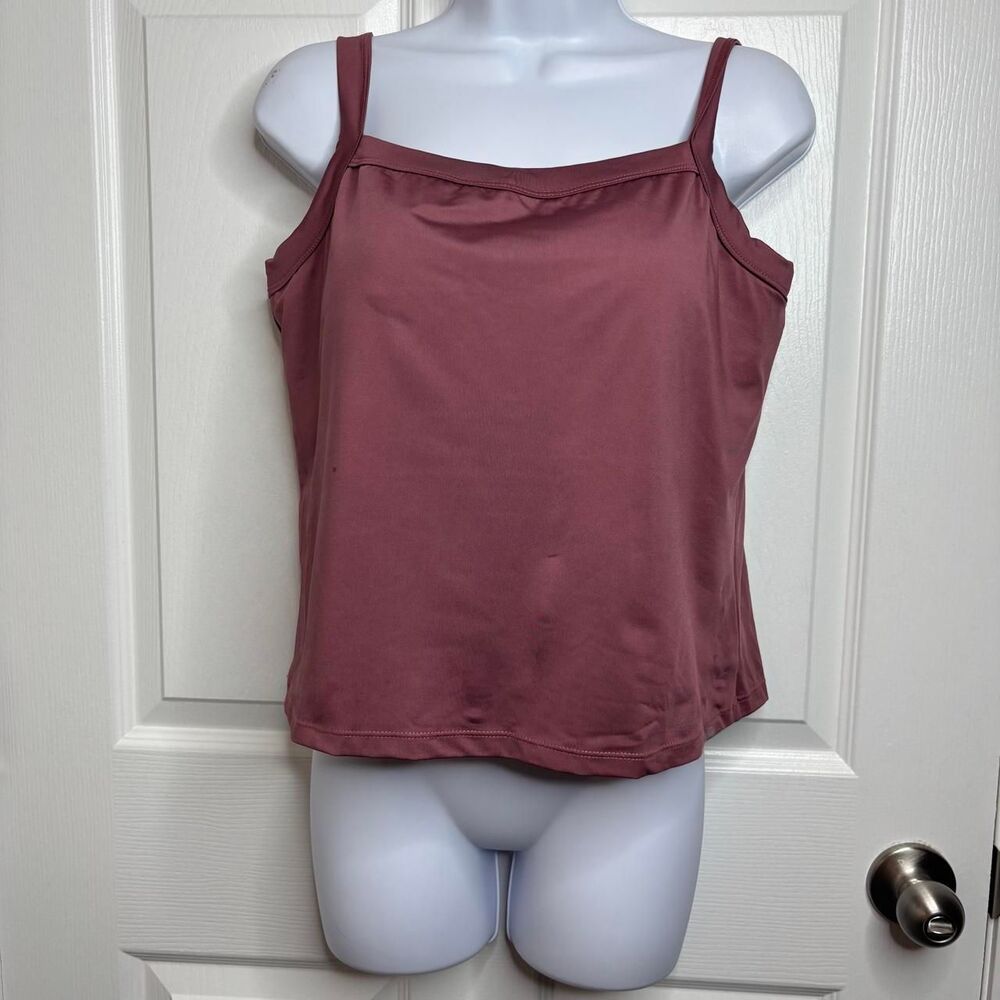 2XL Women's Mauve Ribbed Cami Tank Top NWOT
